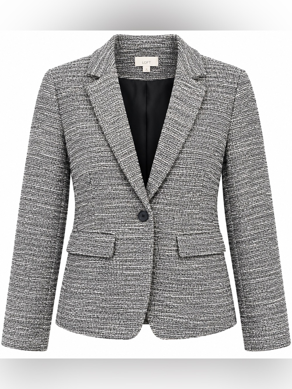 Loft NWT textured tweed blazer, size 4